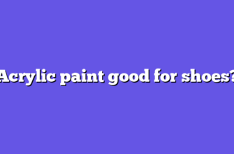 Acrylic paint good for shoes?