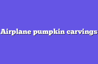 Airplane pumpkin carvings