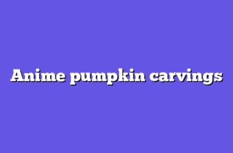 Anime pumpkin carvings