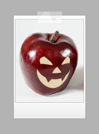 Apple carving Halloween