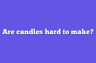 Are candles hard to make?