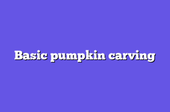 Basic pumpkin carving