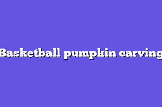 Basketball pumpkin carving