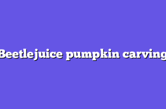 Beetlejuice pumpkin carving