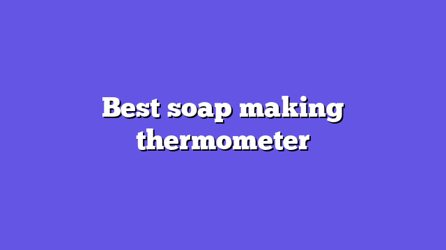 Best soap making thermometer