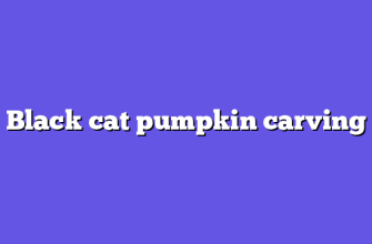 Black cat pumpkin carving