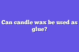 Can candle wax be used as glue?