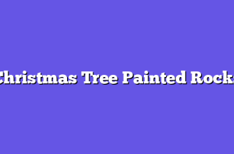 Christmas Tree Painted Rocks