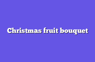 Christmas fruit bouquet