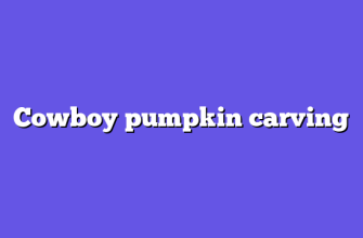 Cowboy pumpkin carving