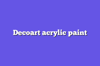 Decoart acrylic paint