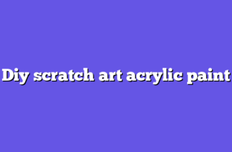 Diy scratch art acrylic paint
