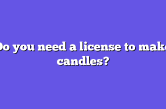 Do you need a license to make candles?