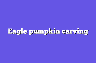 Eagle pumpkin carving