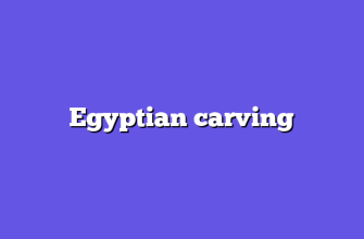 Egyptian carving