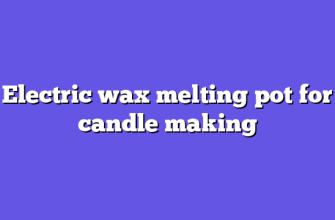 Electric wax melting pot for candle making