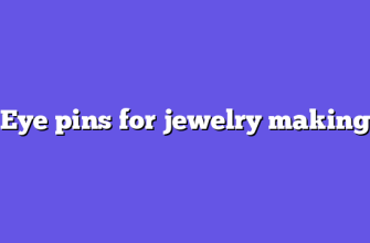 Eye pins for jewelry making