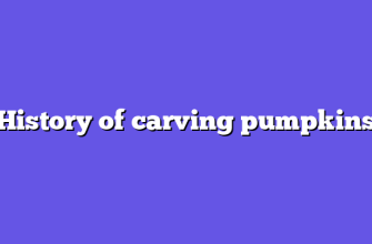 History of carving pumpkins