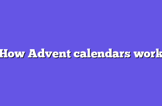 How Advent calendars work