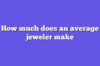 How much does an average jeweler make