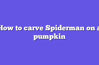 How to carve Spiderman on a pumpkin