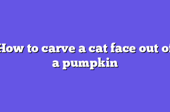 How to carve a cat face out of a pumpkin