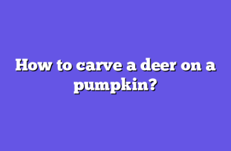 How to carve a deer on a pumpkin?