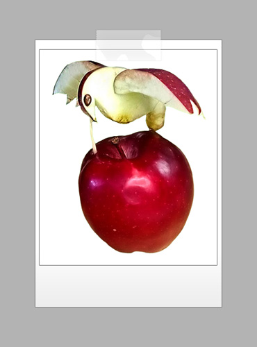 How to carve a hummingbird from an apple