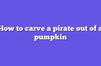 How to carve a pirate out of a pumpkin