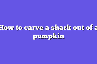 How to carve a shark out of a pumpkin