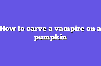 How to carve a vampire on a pumpkin