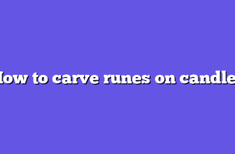 How to carve runes on candles