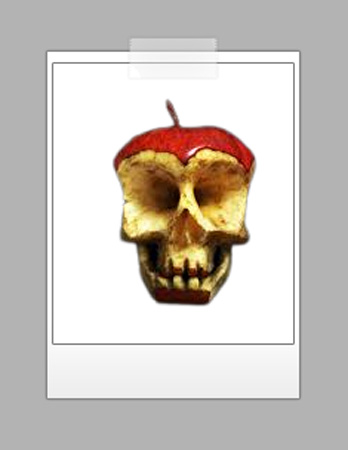 How to cut a skull out of apples