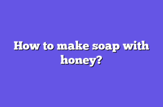 How to make soap with honey?