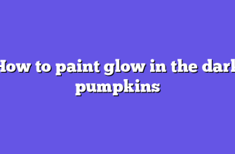 How to paint glow in the dark pumpkins