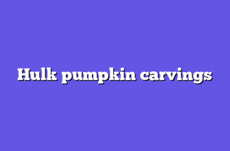 Hulk pumpkin carvings