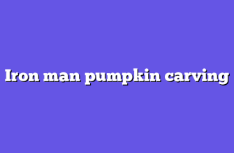 Iron man pumpkin carving