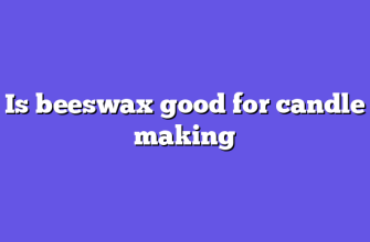Is beeswax good for candle making