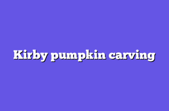 Kirby pumpkin carving