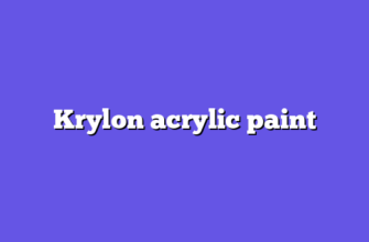 Krylon acrylic paint