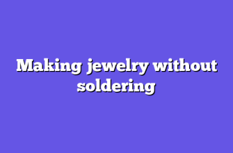 Making jewelry without soldering