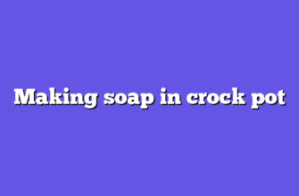 Making soap in crock pot