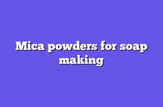 Mica powders for soap making