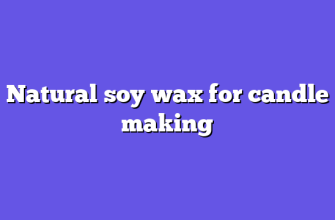 Natural soy wax for candle making