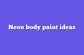 Neon body paint ideas