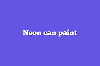 Neon can paint