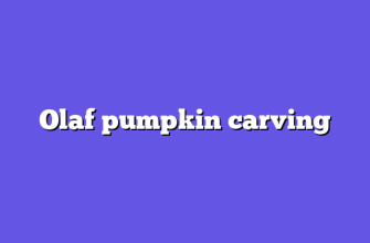 Olaf pumpkin carving
