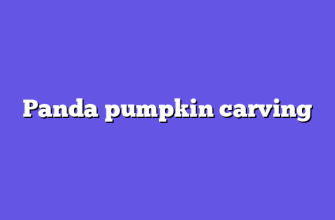Panda pumpkin carving