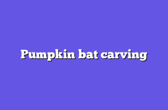 Pumpkin bat carving