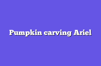 Pumpkin carving Ariel